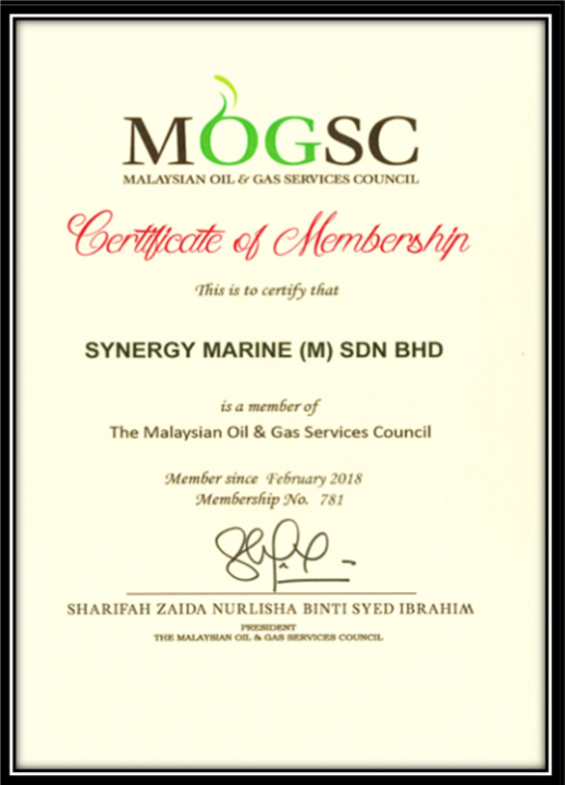MOGSC Certificate